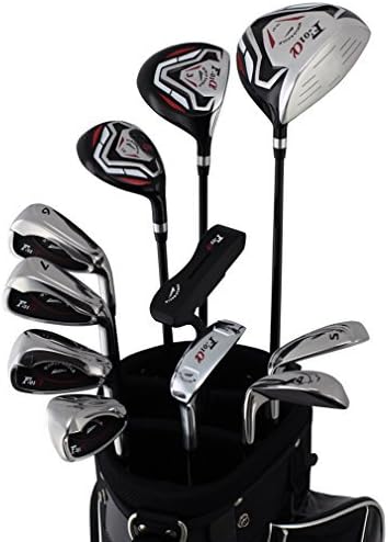 World Eagle F-f-01 Alfa Men's Complete Golf Set with Black Bag Right Flex-s 14-piece