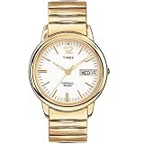Timex 21942 Men's Round Analog Gold-Tone Dress Watch with Gold-Tone Expansion Band