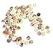 2013newestseller Wholesale Lots 100 Pcs Colourful Round Wood Buttons Sewing Scrapbooking