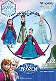 Simplicity Creative Patterns S0734 Disney's Frozen Doll Pattern Clothes, 11-1/2-Inch