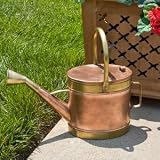 Classic Hammered Copper Watering Can - Antique Copper
