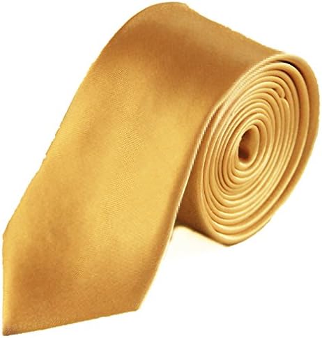 NYFashionMen's Neckties Solid Neck Tie - Champagne Gold
