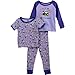 John Deere Toddler and Girls 3 pc Pajamas Set (2T, Lilac Tractor)