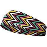JUNK Brands Fitness Headband, Chevron Shock, Small/Medium