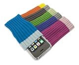 dismaq qSocks iPhone und iPod touch Socken. 6 St&uuml;ck Farben: grau blau lila gr&uuml;n gelb pink