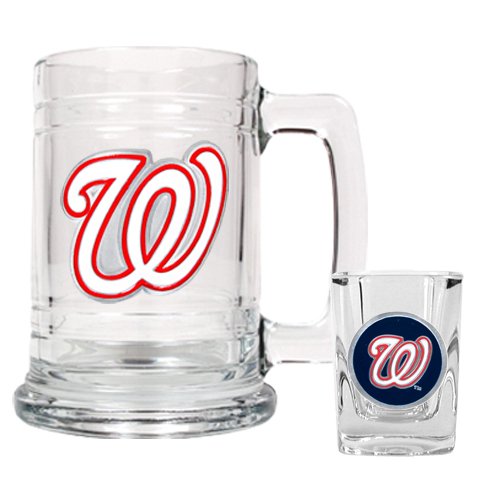 Washington Nationals Beer Mug And Shot Glass Boilermaker Set