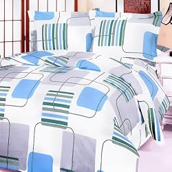 Blancho Bedding - [Blue Fantasy] Luxury Bed In A Bag Combo 300GSM