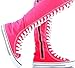 New Fasion Women Canvas Sneakers Punk Flat Skatter Knee High Lace up Shoes