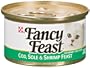Fancy Feast Gourmet Cat Food, Cod Sole & Shrimp Feast, 3-Ounce Cans (Pack of 24)