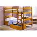 BUNK BED PINE WOOD SINGLE 3FT SIZE AND 2 ECONOMY MATTRESS