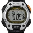 Timex 5J261 Solar Powered Ironman Triathlon 50 Lap Silver and Black Digital Sport Watch with Comfortable Resin Strap