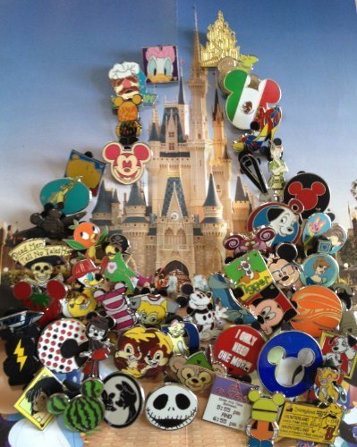DISNEY TRADING PIN LOT (50) - OFFICIAL AUTHENTIC - NO DUPLICATES by Disney