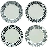 Royal Doulton Charlene Mullen Foulard Star Tea Plates, 6-Inch, Mixed Accents, Set of 4