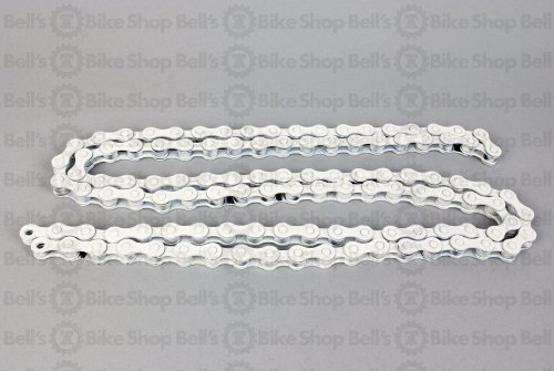KMC Z410 Bicycle Chain (1-Speed, 1/2 x 1/8-Inch, 112L, White)
