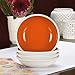 Rachael Ray Dinnerware Rise 4-Piece Stoneware Fruit Bowl Set, Orange