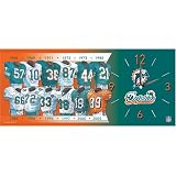 Miami Dolphins NFL Evolution Wall Clock