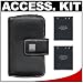 Nikon Coolpix 9413 Leather Carrying Case + (2) EN-EL10 Batteries Kit for S60, S200, S210, S500, S510, S520, S600 & S700 Digital Cameras