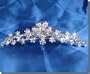 bridal Tiara Comb With Crystal Flowers 71644