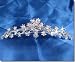 bridal Tiara Comb With Crystal Flowers 71644