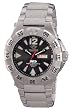 REACTOR Men's 52001 Gamma Never Dark Black Dial Titanium Bracelet Watch