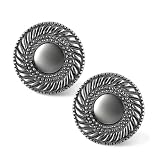 All Sterling Silver Twist Rope Clip Earrings