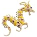 Topaz Golden Dragon Austrian Crystal Pin Brooch