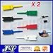 TOPS TECHNOLOGY™ 12pcs 6colors Small SMD Ic Hook Clip Grabbers Test Probe Cable for Multimeter