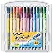 BIC Mark-It "Color Collection" Permanent Marker, Assorted, 36-Count Package