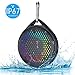 Shower Speaker - AVWOO IP67 Waterproof Bluetooth Speaker, Portable Bluetooth Speaker with Enhanced Bass and Built-in Mic, Mini Bluetooth Speaker with Compact Size for Home Outdoor Travel (Black)