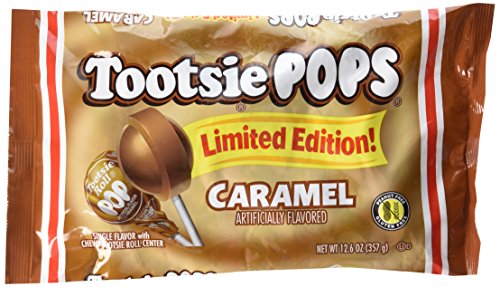 Tootsie POPS Caramel Limited Edition Lollipops 12.6 oz (Pack of 3) 63 TOTAL POPS