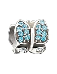 Authentic Chamilia Charm "Flutter - Sky Swarovski" 2025-0833