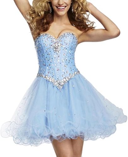 Cloudshop Womens Sweetheart Above Knee Tulle Cocktail Homecoming Dress size 22