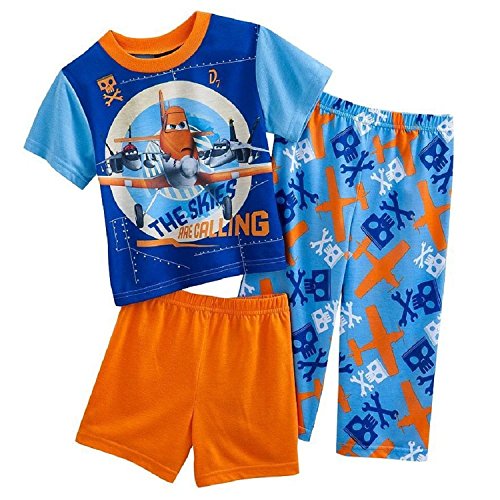 Disney's Planes Toddlers 3 Piece Pajama Set, Sizes 2T-4T