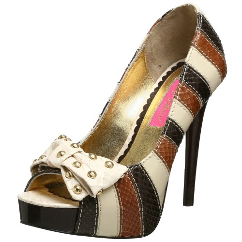 Betsey Johnson Women's Nina Open-Toe Pump