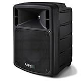 Mobile PA-Box DVD-Player USB Akku -Masterbox inkl. Funk-Mikrofon