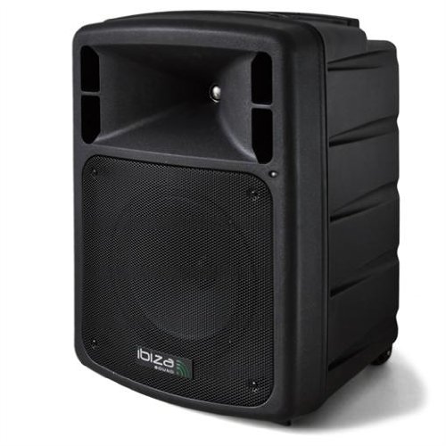 Mobile PA-Box DVD-Player USB Akku -Masterbox inkl. Funk-Mikrofon