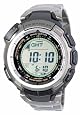 Casio Men`s PAW1300T-7V Pathfinder Multi-Band Solar Atomic Silver Watch