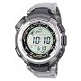 Casio Men's Pathfinder Multi-Band Solar Atomic Silver Watch #PAW1300T-7V