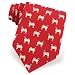   - Pug Profile by Alynn Dog Ties red silk ties