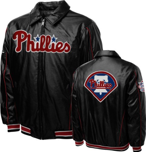 Philadelphia Phillies Faux Leather Varsity Jacket