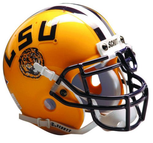 Buy LSU TIGERS OFFICIAL FULL SIZE SCHUTT FOOTBALL HELMET by Schutt