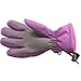 Sized Boy Girl Color Changing Winter Skiing Snowboard Gloves (Pink, M)