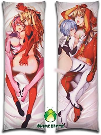 Japanese Anime Dakimakura Hugging Body Pillow Case cover Rei Asuka Makinami Illustrious-Evlove (F561) Size: 150x50cm &amp; 59.05 x19.68 inches