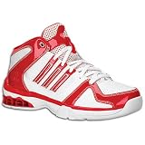  : adidas Women's Fathom Basketball Shoe,White/Red/Silver,5.5 M US