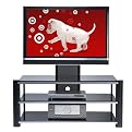 Nero Entertainment Center With Mount - Black with Silver Accents