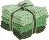 Ashley Mills 6202GR Wash Cloth Set, Green