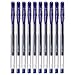 Uni-ball Signo Dx Um-100 Gel Ink Pen - 0.5 Mm - 10 Pcs - Uni Mitsubishi Pencil(Blue)