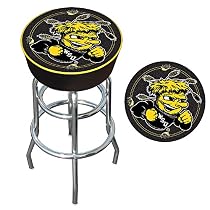 Wichita State University Padded Bar Stool - Game Room Products Pub Stool NCAA - Colleges