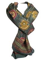 Anokhi 100% Cotton Voile Ancient Floral Fashion Scarf