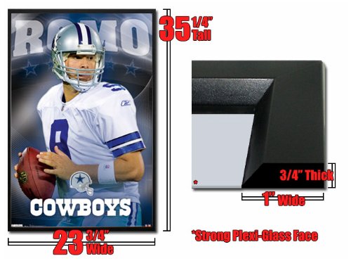 Framed Dallas Cowboys T Romo Poster 2024
